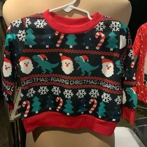 1206.🎄Toddler Christmas Dinosaur Sweater